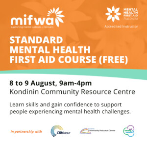 Standard Mental Health First Aid Kondinin 2024